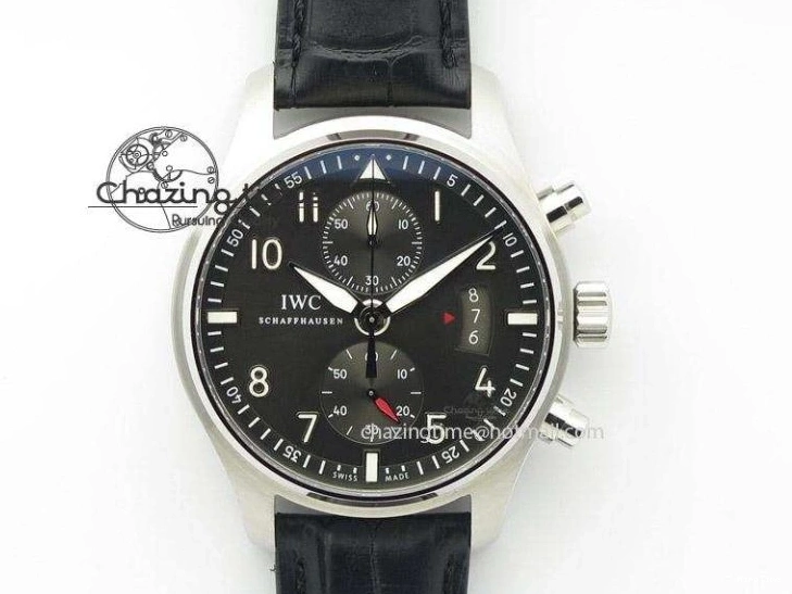 MIROTIME 1228 Portuguese Chrono IW3716 Z+F 1:1 Best Edition White Dial on Gray Rubber Strap A WrinkleFree 7014